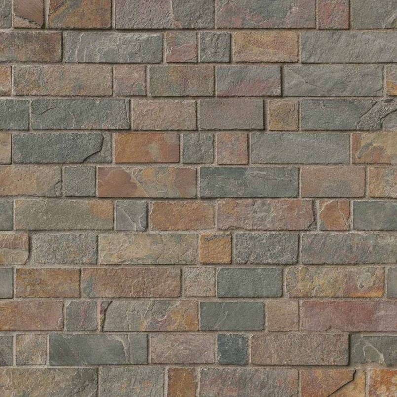 California Gold Tumbled Brick Pattern in 12x12 Mesh