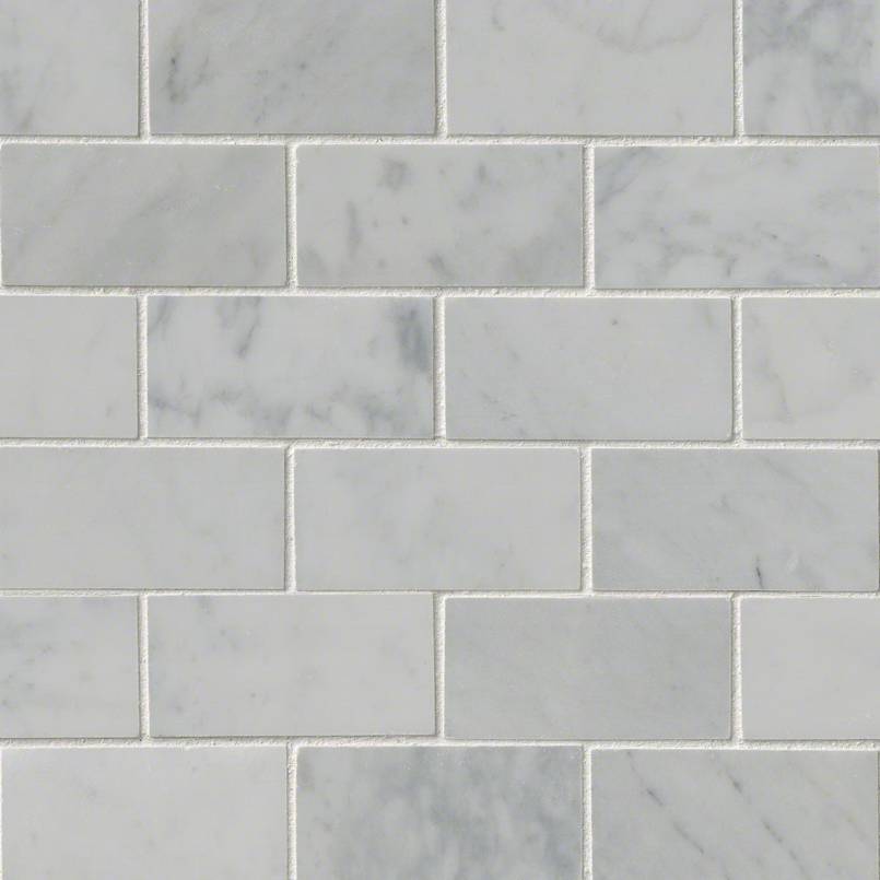 Carrara White 2x4 Tile