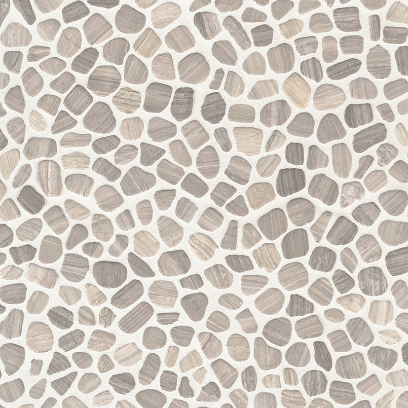 White Oak Pebbles Tumbled Pattern 10mm